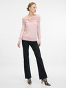 Orsay Светлорозова дамска тениска с дълъг ръкав ORSAY