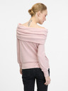 Orsay Светлорозова дамска тениска с дълъг ръкав ORSAY