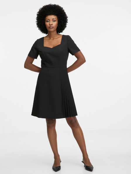 Orsay Черна дамска рокля с дължина до коляното ORSAY