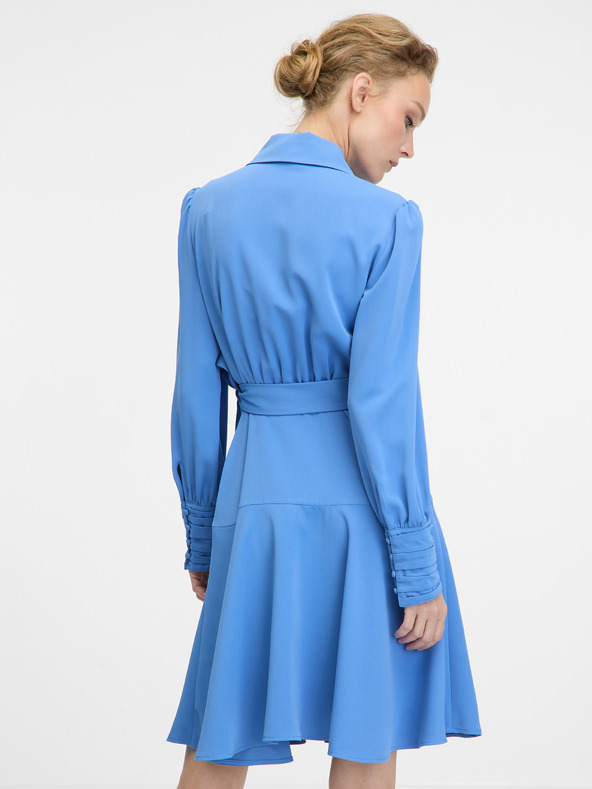 Orsay Синя дамска рокля с дължина до коляното ORSAY