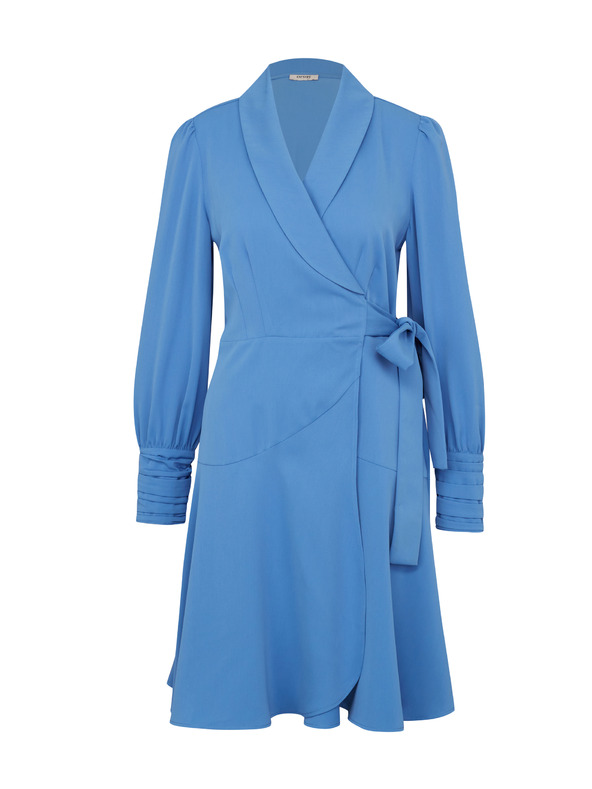 Orsay Синя дамска рокля с дължина до коляното ORSAY