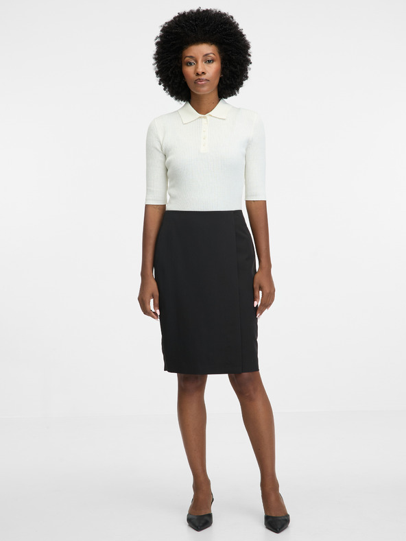 Orsay Черна дамска пола молив с дължина до коляното ORSAY