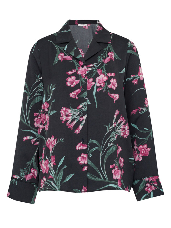 Orsay Черна дамска нощница от сатен ORSAY