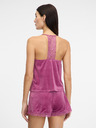 Orsay Розов дамски топ за пижама от велур ORSAY