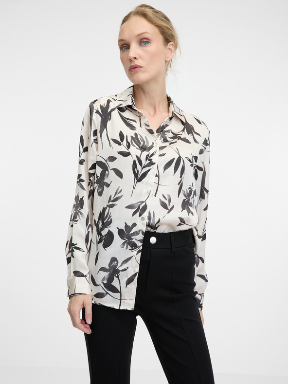 Orsay Черни дамски панталони с изрязани крачоли ORSAY