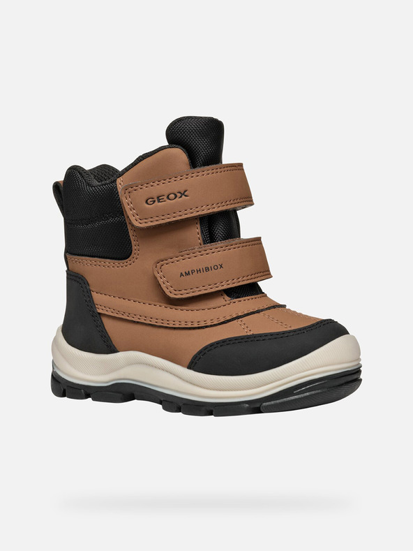 Geox Кафяви зимни обувки за момчета Geox Flanfil B Abx