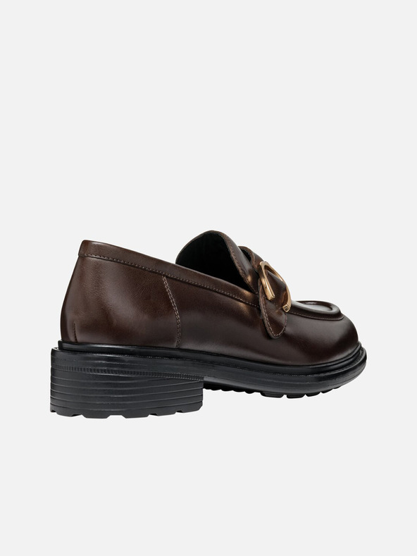 Geox Тъмнокафяви дамски мокасини Geox Walk pleasure
