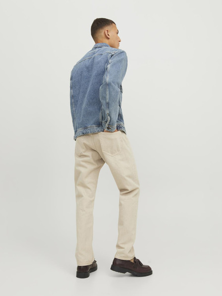 Jack & Jones Бежови мъжки дънки с права кройка Jack & Jones Chris