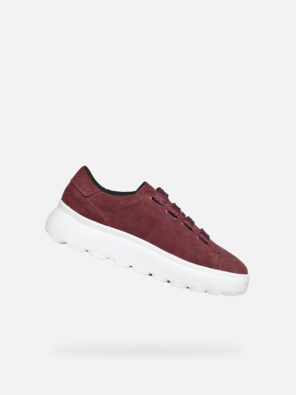 Geox Виненочервени дамски маратонки Geox Spherica EC4.1