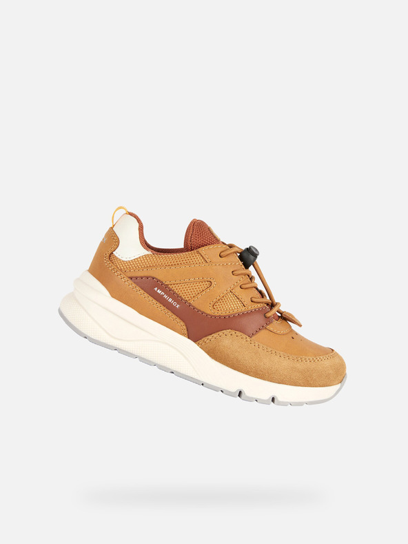 Geox Жълти маратонки Geox Rooner B ABX за момчета