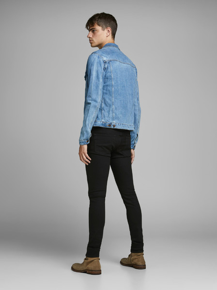 Jack & Jones Черни мъжки дънки с вталена кройка Jack & Jones Liam