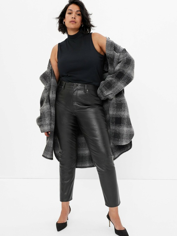 GAP Кожени панталони High Rise GAP