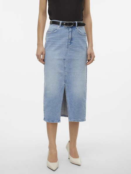 Vero Moda Светлосиня дънкова миди пола за жени Vero Moda Veri