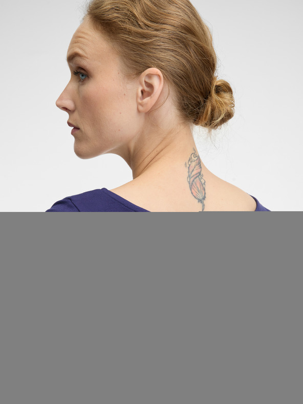 Orsay Тъмносиня дамска блуза с дълъг ръкав ORSAY