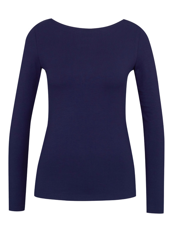 Orsay Тъмносиня дамска блуза с дълъг ръкав ORSAY