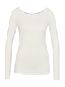 Orsay Бяла дамска тениска с дълъг ръкав ORSAY