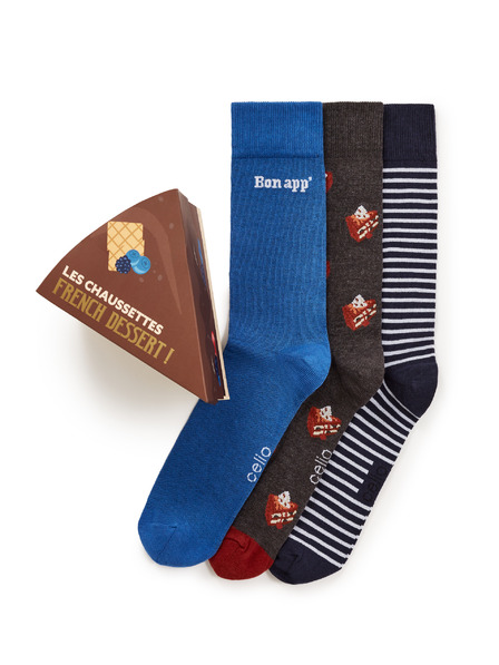 Celio Подаръчен пакет чорапи Десерт, 3бр. един размер Celio