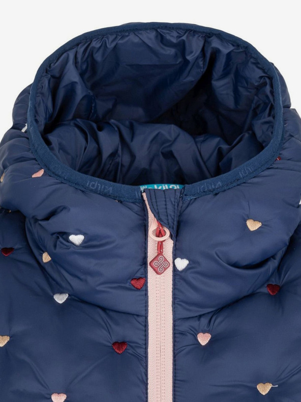 Kilpi Тъмносиньо ватирано зимно палто за момичета Kilpi DAMIA