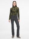 Orsay Зелена дамска тениска с дълъг ръкав ORSAY