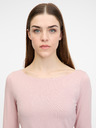 Orsay Светлорозова дамска тениска с дълъг ръкав ORSAY
