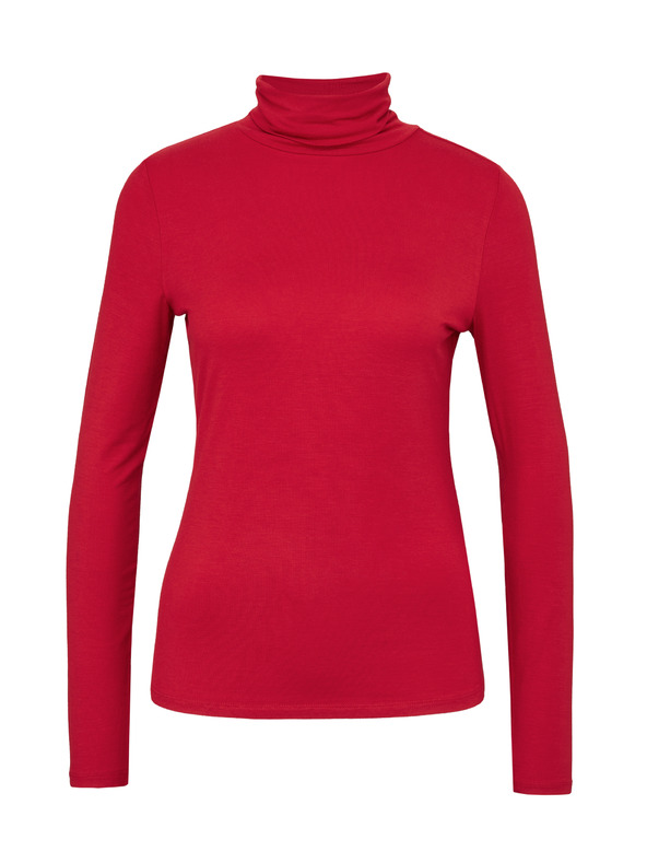 Orsay Червена дамска тениска с дълъг ръкав ORSAY