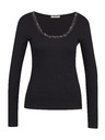 Orsay Черна дамска тениска с дълъг ръкав ORSAY