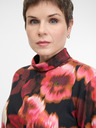 Orsay Червена дамска тениска с мотиви с дълъг ръкав ORSAY