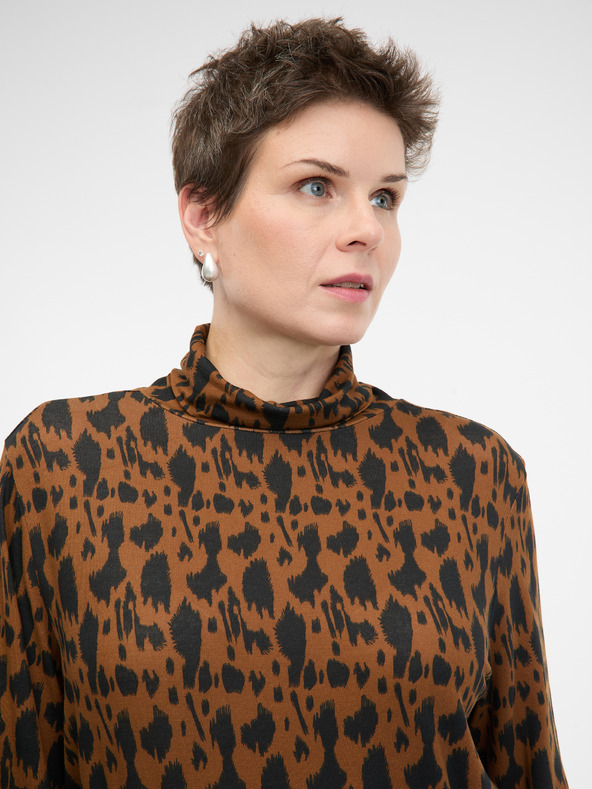 Orsay Светлокафява дамска риза с дълъг ръкав ORSAY