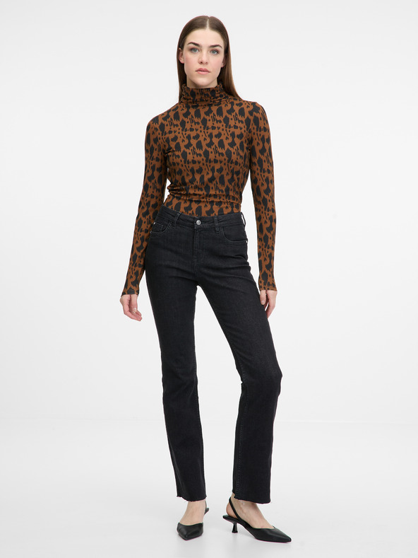 Orsay Светлокафява дамска риза с дълъг ръкав ORSAY