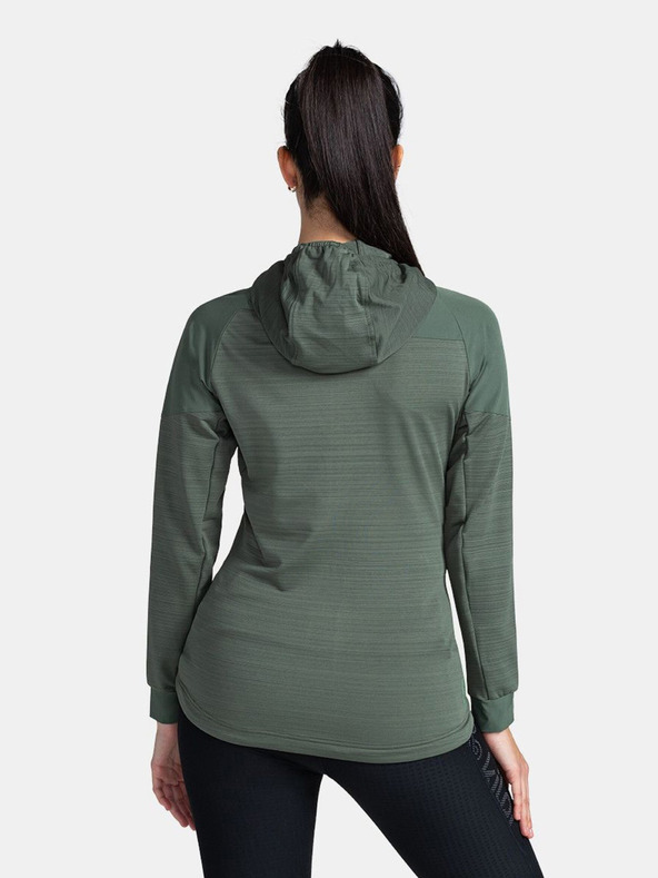 Kilpi Тъмнозелена дамска еластична качулка Kilpi MEMPHIS-W