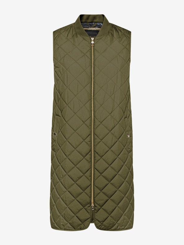 Geox Каки дамска дълга стеганa жилетка Geox Asheely