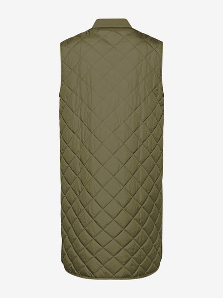 Geox Каки дамска дълга стеганa жилетка Geox Asheely