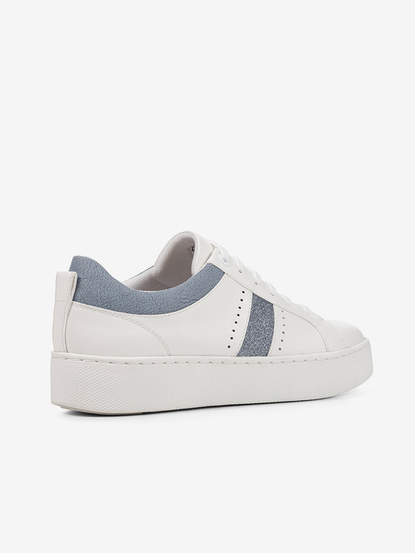 Geox Сини и бели дамски платформени маратонки Geox Skyely