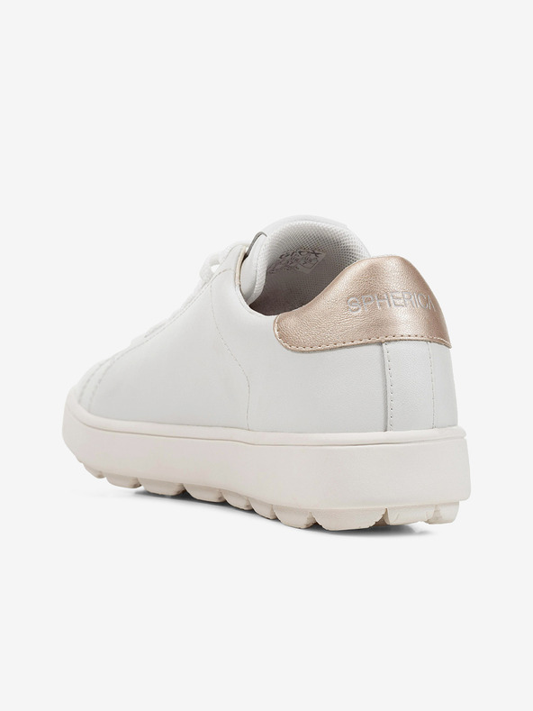 Geox Бели дамски кожени маратонки Geox Spherica Ecub