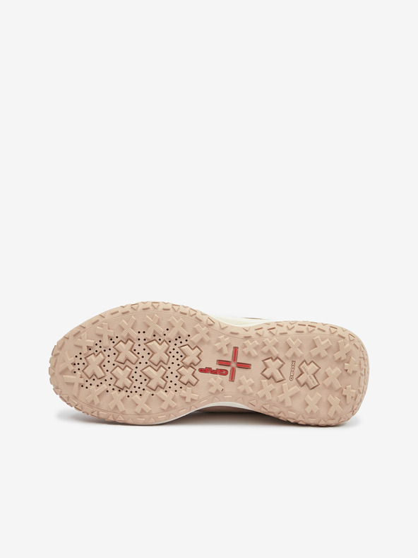 Geox Бежови дамски велурени боти Geox Oliviera