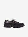 Geox Black Women's Leather Loafers Geox Vilde