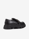 Geox Black Women's Leather Loafers Geox Vilde