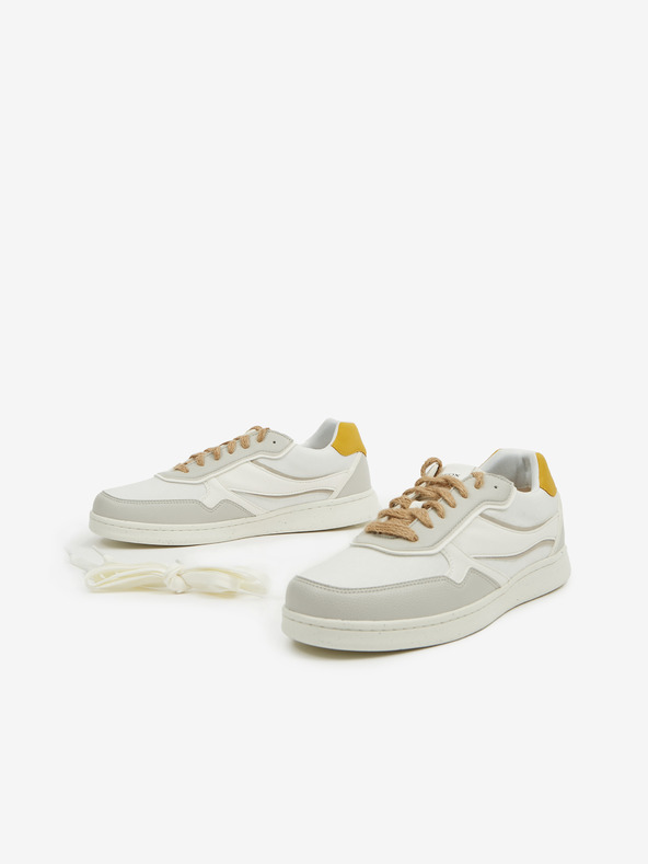 Geox Бяло-сиви мъжки маратонки Geox Warrens