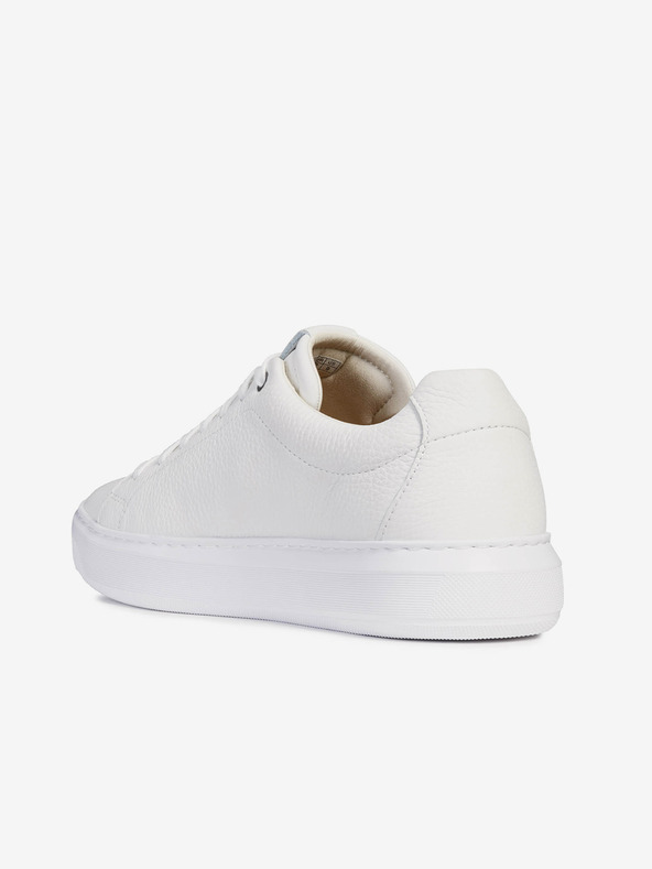 Geox Бели мъжки кецове от естествена кожа Geox Deiven