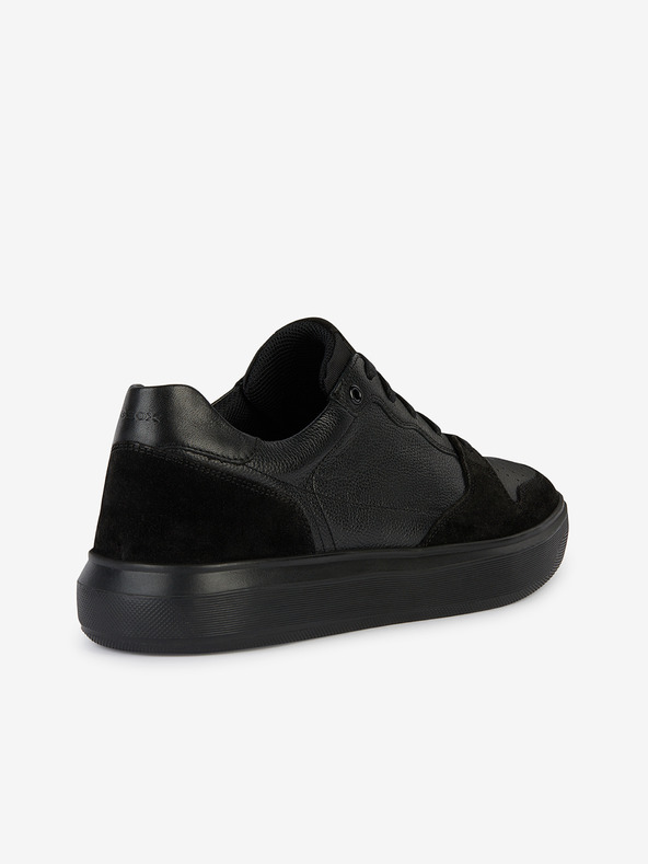 Geox Черни мъжки кожени обувки Geox Deiven