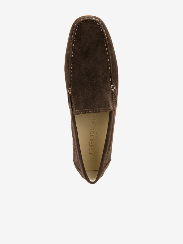 Geox Кафяви мъжки велурени мокасини Geox Moner