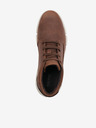 Geox Кафяви мъжки кожени високи обувки Geox Adacter