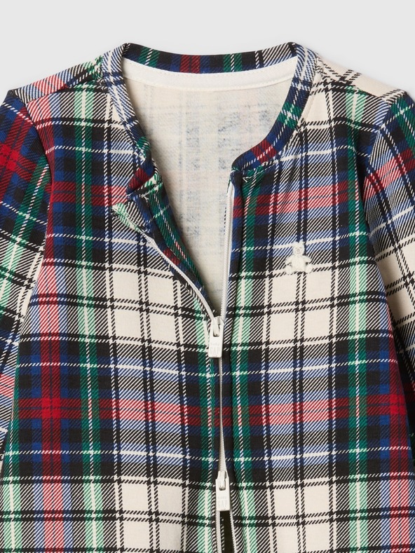 GAP Бебешки кариран гащеризон GAP