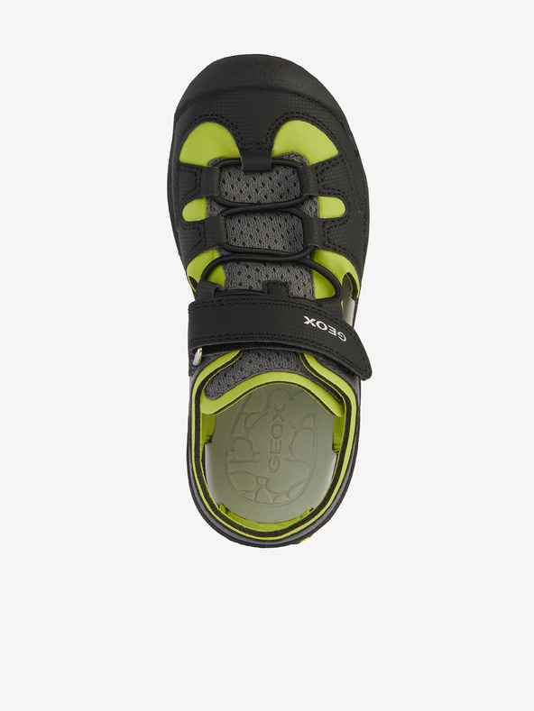 Geox Зелено-черни детски outdoor сандали Geox Vaniett