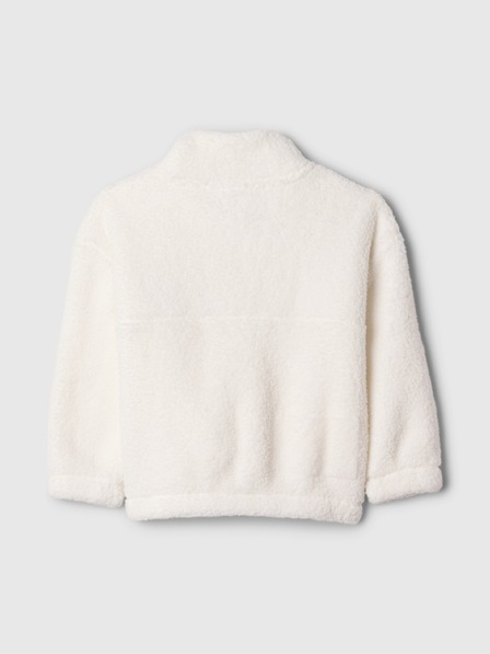 GAP Бебешки суитшърт от шерпа с логото на GAP