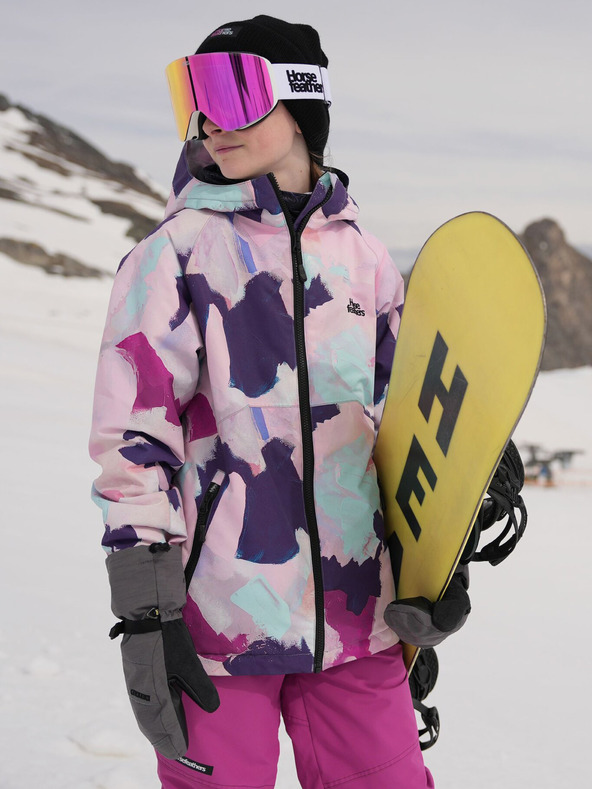 Horsefeathers Детско яке Halia - абстрактна боя Horsefeathers