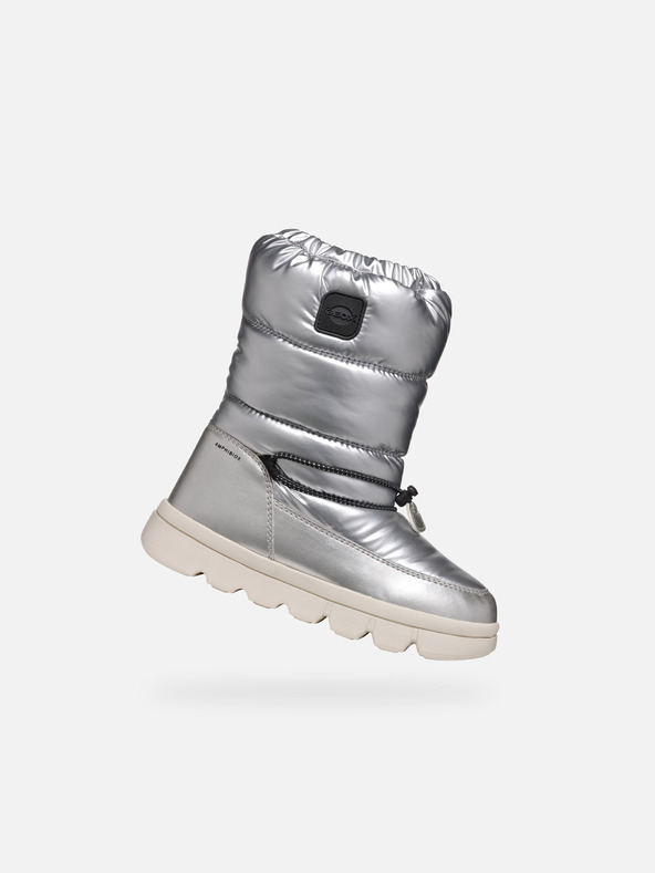 Geox Сребриста зимна обувка за момичета Geox Willabooa