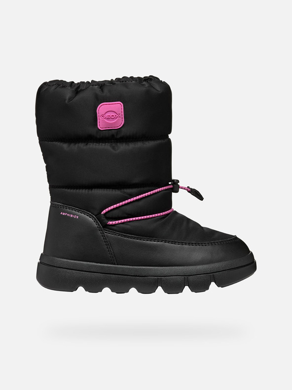 Geox Черна зимна обувка за момичета Geox Willaboo B A