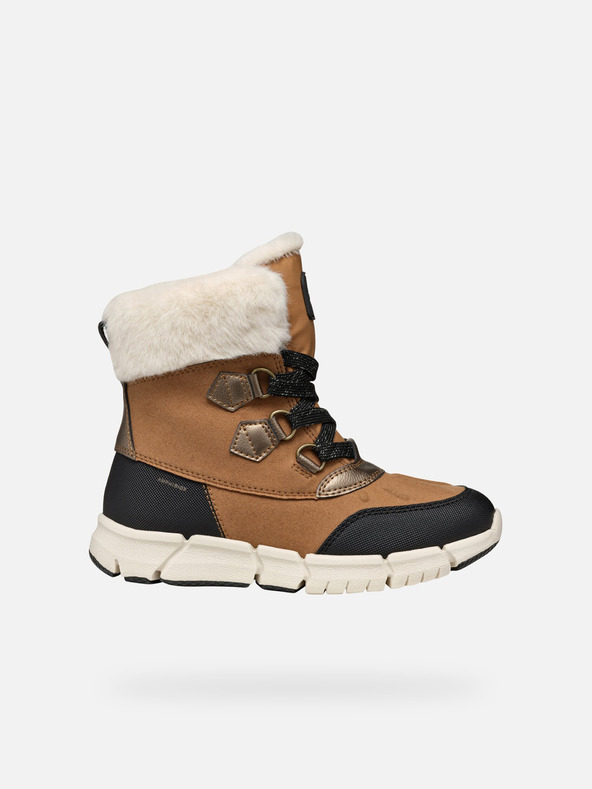 Geox Светлокафяви детски анкъл обувки Geox Flexyper AB