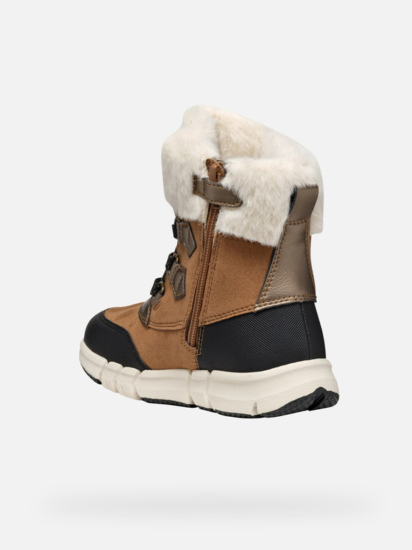 Geox Светлокафяви детски анкъл обувки Geox Flexyper AB